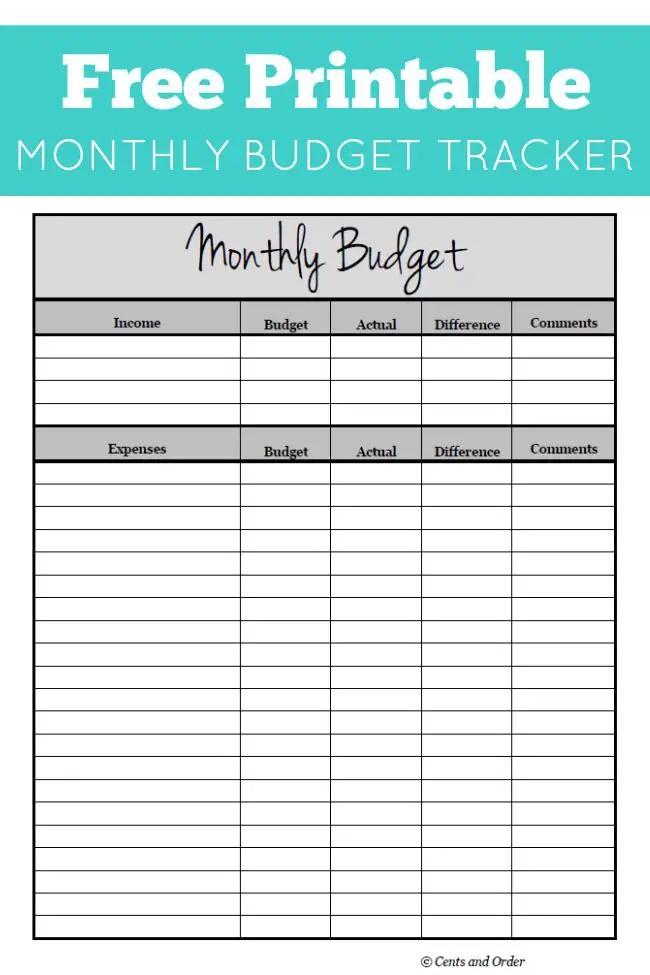 free-monthly-budget-printable