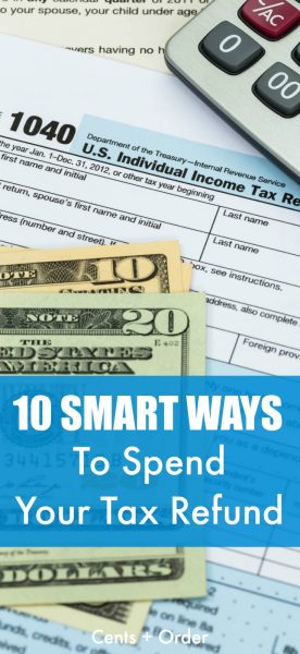 Use your tax refund to get your finances on track! Here's 10 ways to use your tax refund wisely and stop living paycheck to paycheck. Start saving money, pay off debt, build your emergency fund and more!