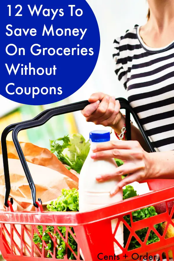 Don't have time to coupon? These 12 tips will help you save money on groceries without couponing. Simple changes can add up to big savings on your grocery costs.