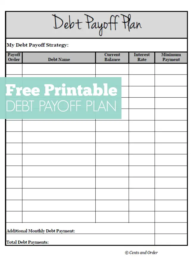 credit-card-debt-payoff-debt-free-instant-printable-chart-etsy
