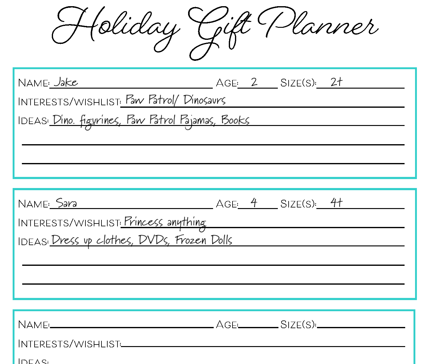 free-christmas-gift-planner-printable