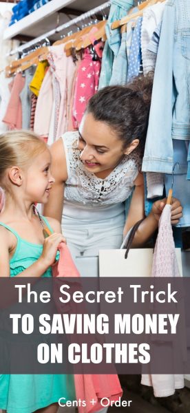 Kids outgrow clothes so fast and it's such a budget buster! Don't miss this secret trick for saving money on new clothes for your kids!