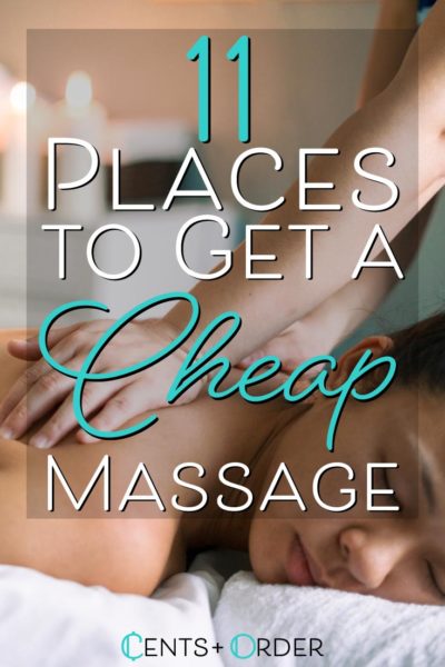 11 Places to Get a Cheap Massage Near You